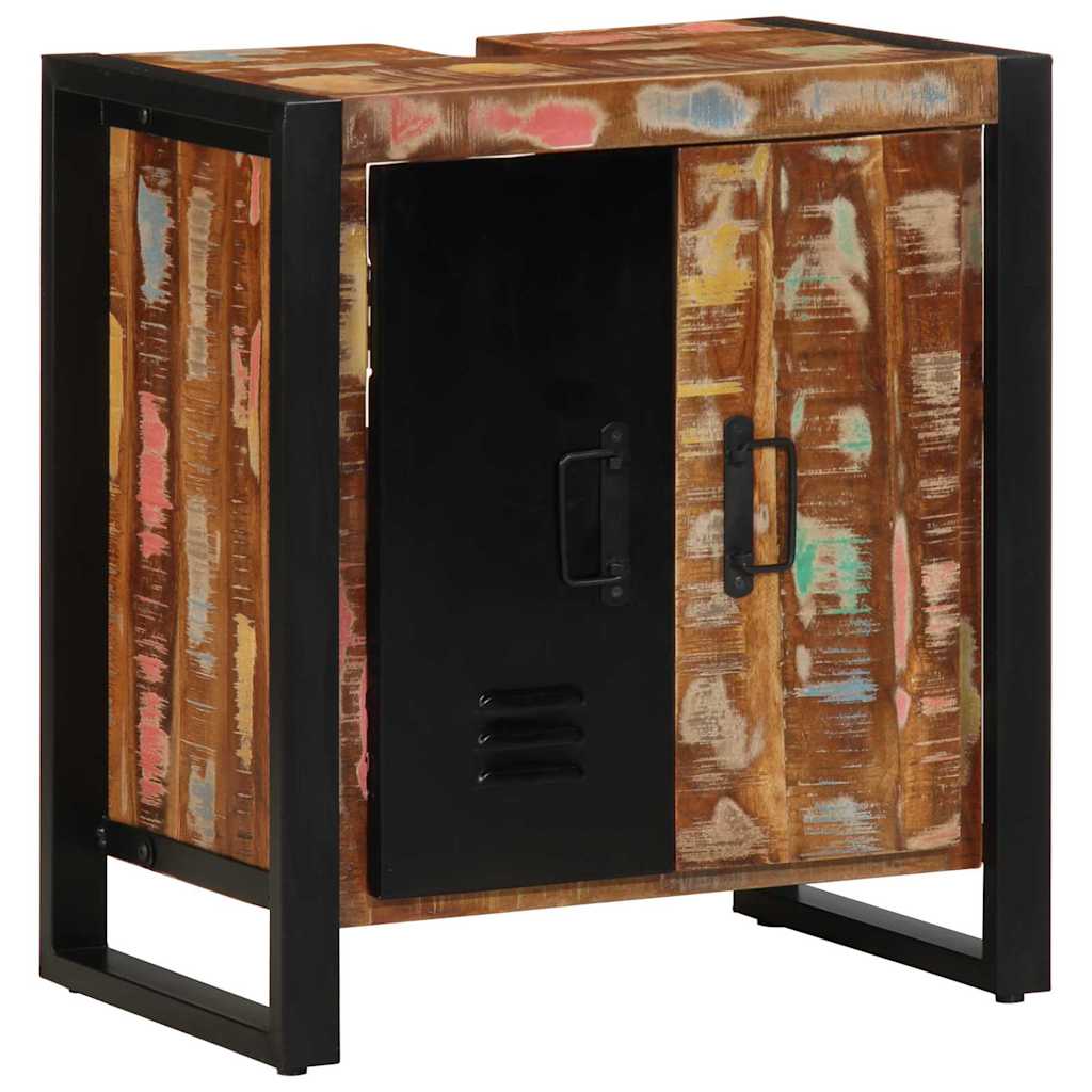 Badkamerkast Bruin 55 x 35 x 60 cm Massief Gerecycled Hout is nu te koop bij PeponiXL, paradijselijk wonen!