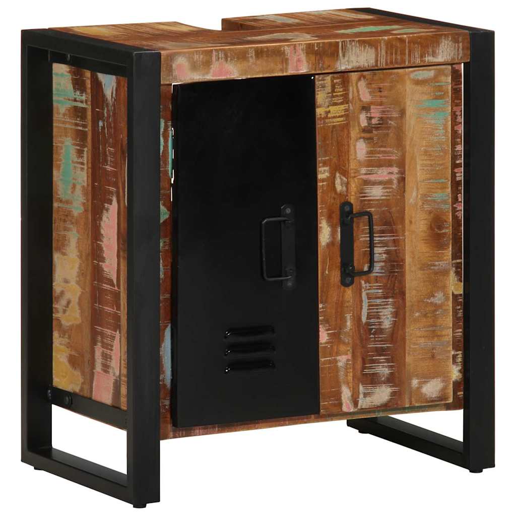 Badkamerkast Bruin 55 x 35 x 60 cm Massief Gerecycled Hout is nu te koop bij PeponiXL, paradijselijk wonen!
