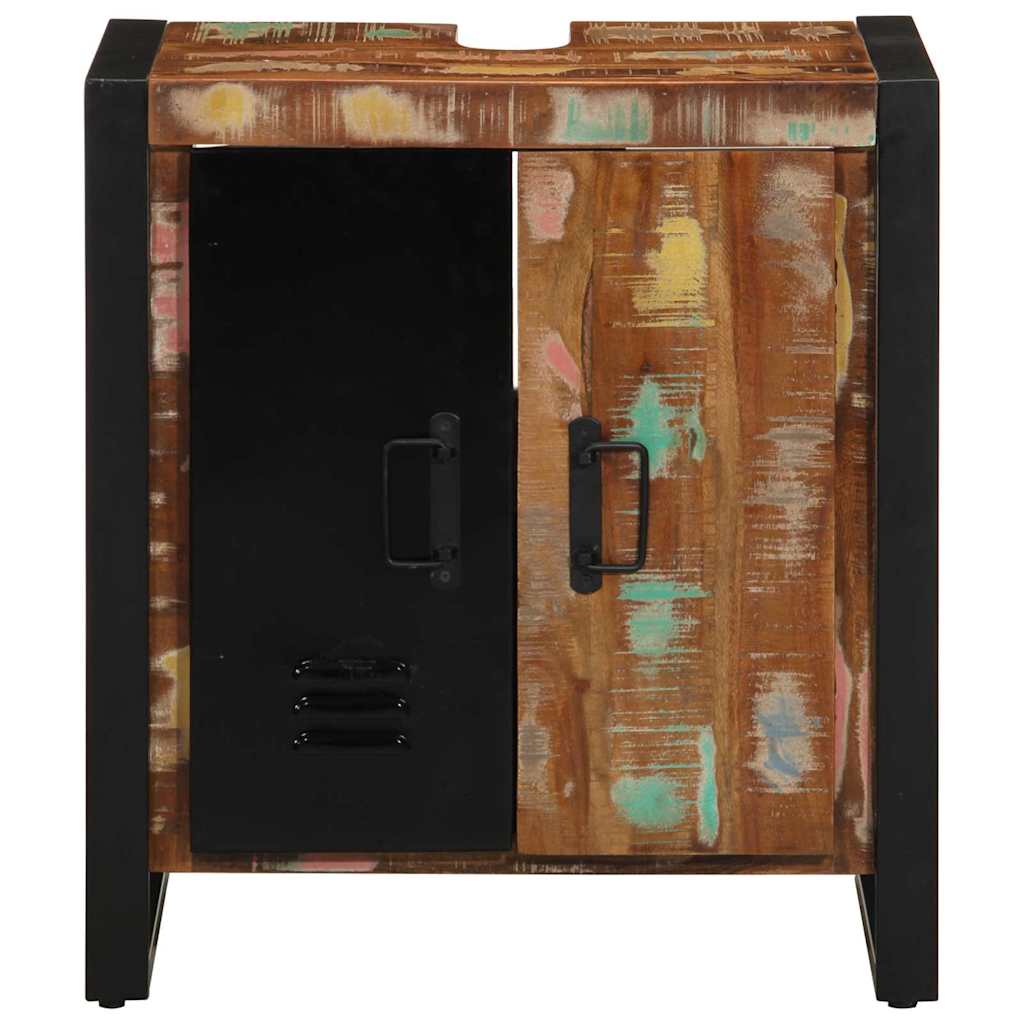 Badkamerkast Bruin 55 x 35 x 60 cm Massief Gerecycled Hout is nu te koop bij PeponiXL, paradijselijk wonen!