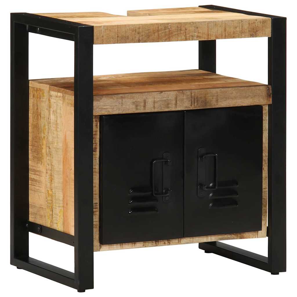 Badkamerkast met plank Bruin 55 x 35 x 60 cm Massief Mango Hout is nu te koop bij PeponiXL, paradijselijk wonen!