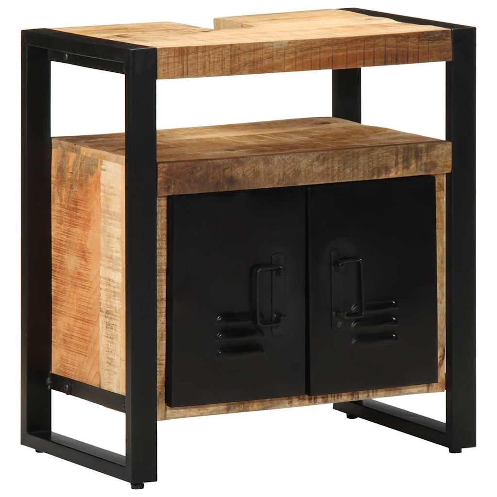 Badkamerkast met plank Bruin 55 x 35 x 60 cm Massief Mango Hout is nu te koop bij PeponiXL, paradijselijk wonen!
