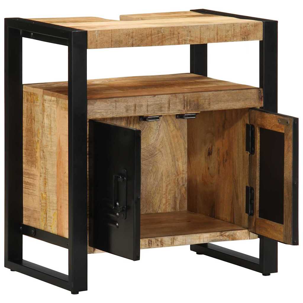Badkamerkast met plank Bruin 55 x 35 x 60 cm Massief Mango Hout is nu te koop bij PeponiXL, paradijselijk wonen!