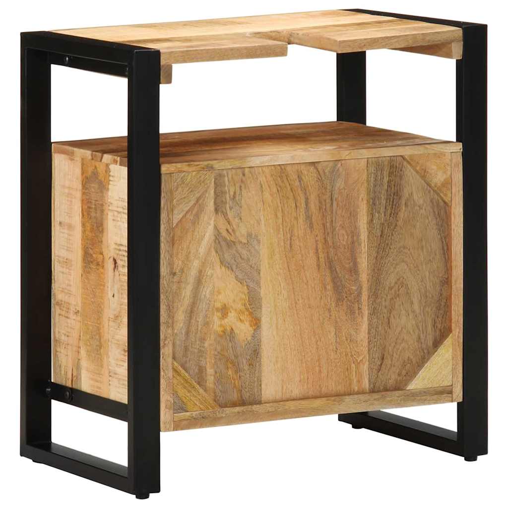 Badkamerkast met plank Bruin 55 x 35 x 60 cm Massief Mango Hout is nu te koop bij PeponiXL, paradijselijk wonen!
