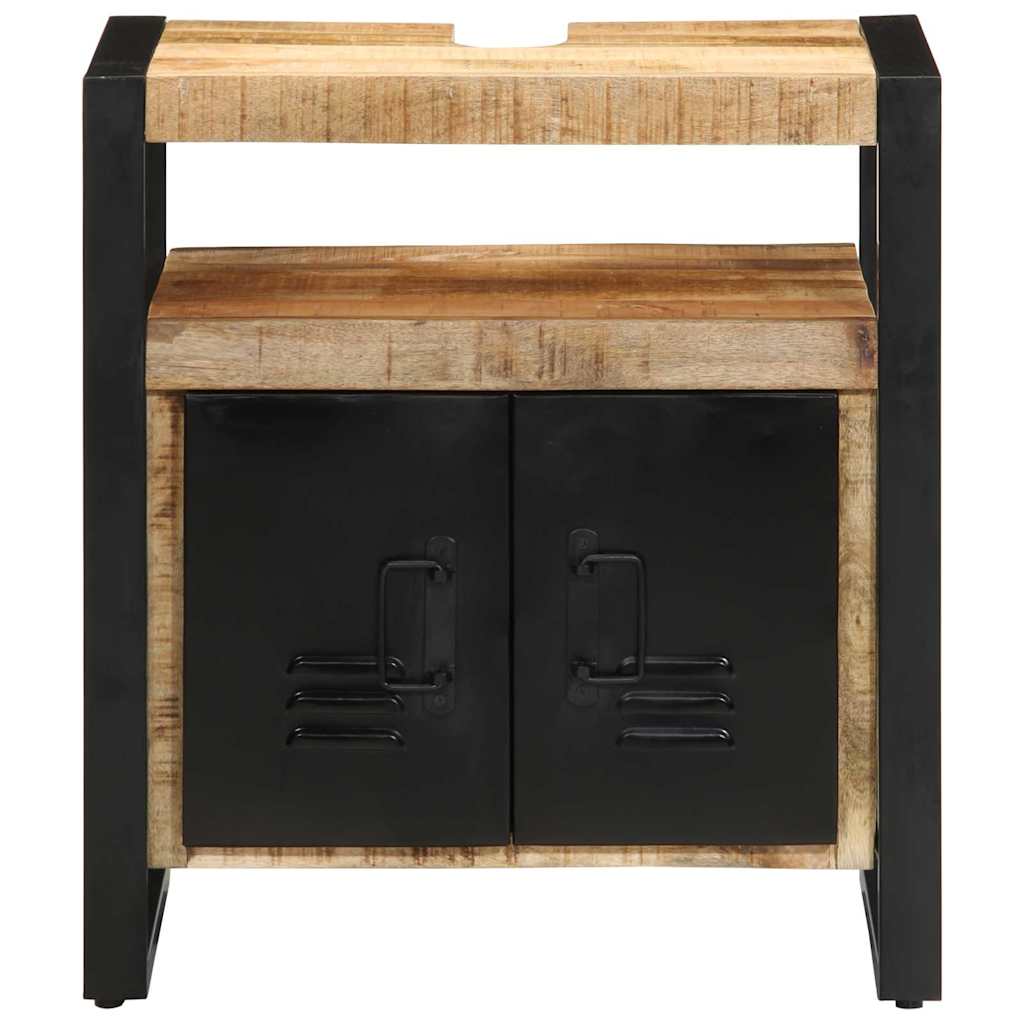 Badkamerkast met plank Bruin 55 x 35 x 60 cm Massief Mango Hout is nu te koop bij PeponiXL, paradijselijk wonen!