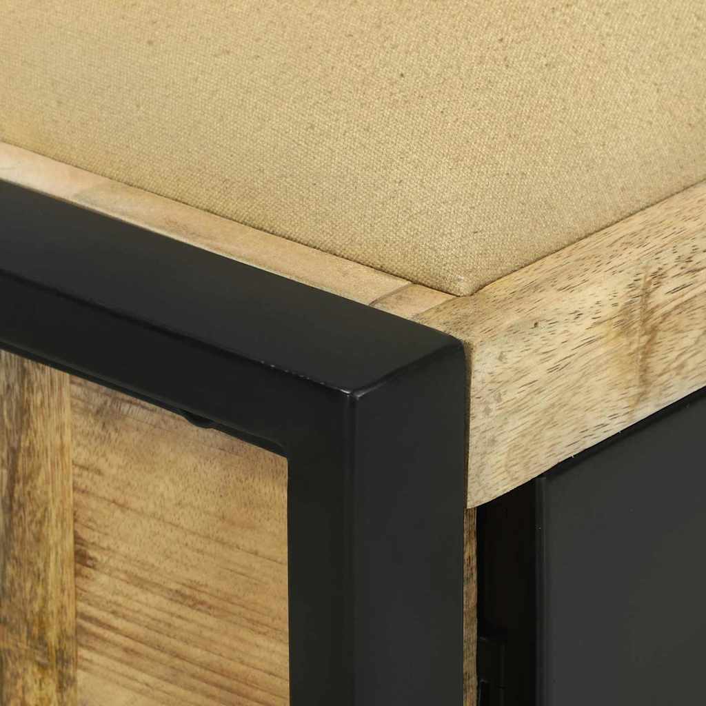Bank Kast Bruin 100 x 35 x 50 cm Massief mangohout is nu te koop bij PeponiXL, paradijselijk wonen!