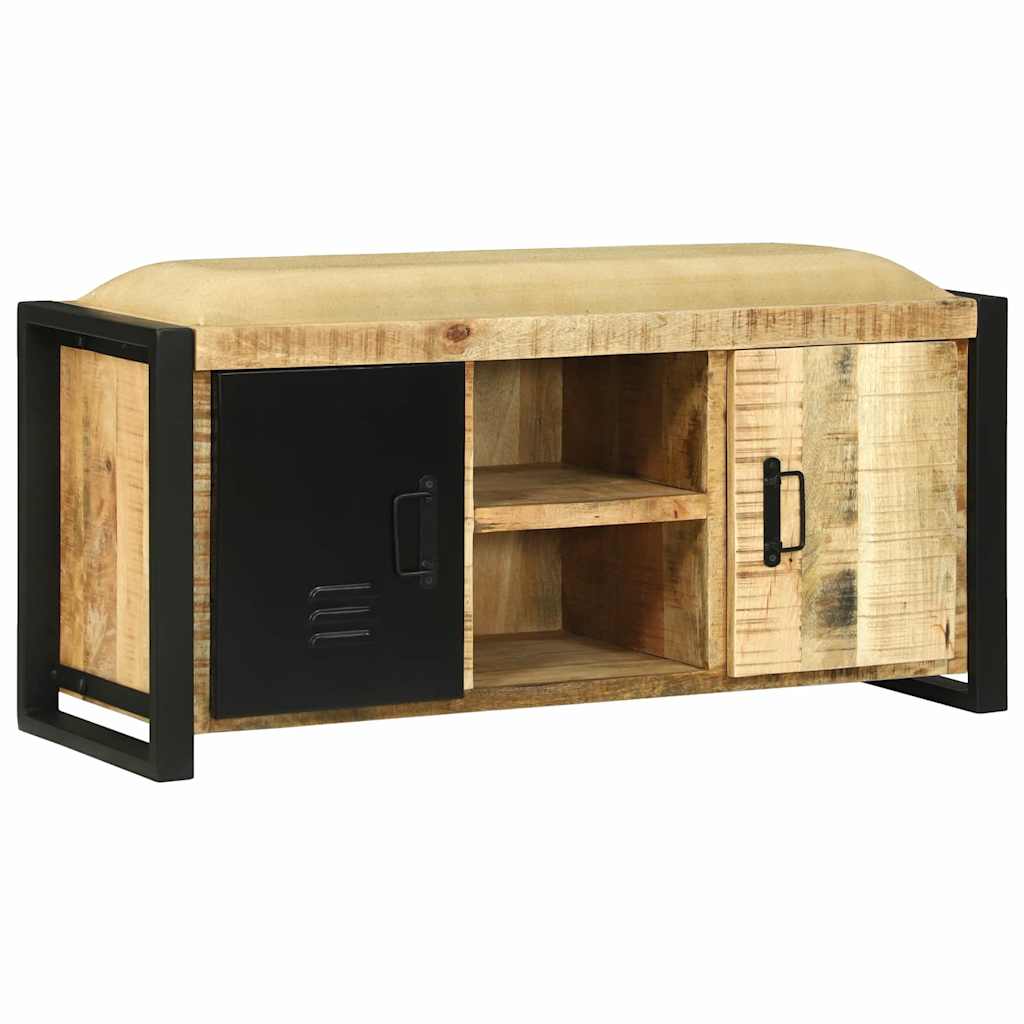 Bank Kast Bruin 100 x 35 x 50 cm Massief mangohout is nu te koop bij PeponiXL, paradijselijk wonen!