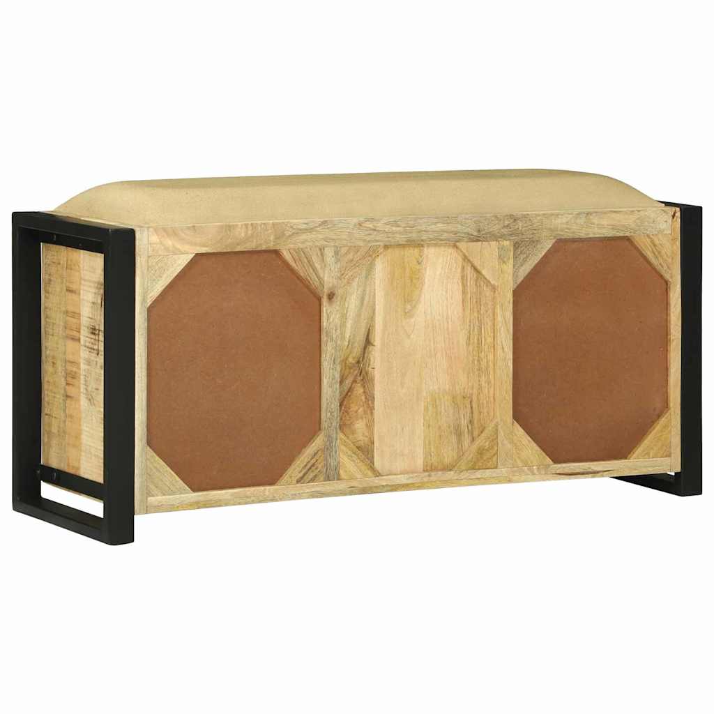 Bank Kast Bruin 100 x 35 x 50 cm Massief mangohout is nu te koop bij PeponiXL, paradijselijk wonen!