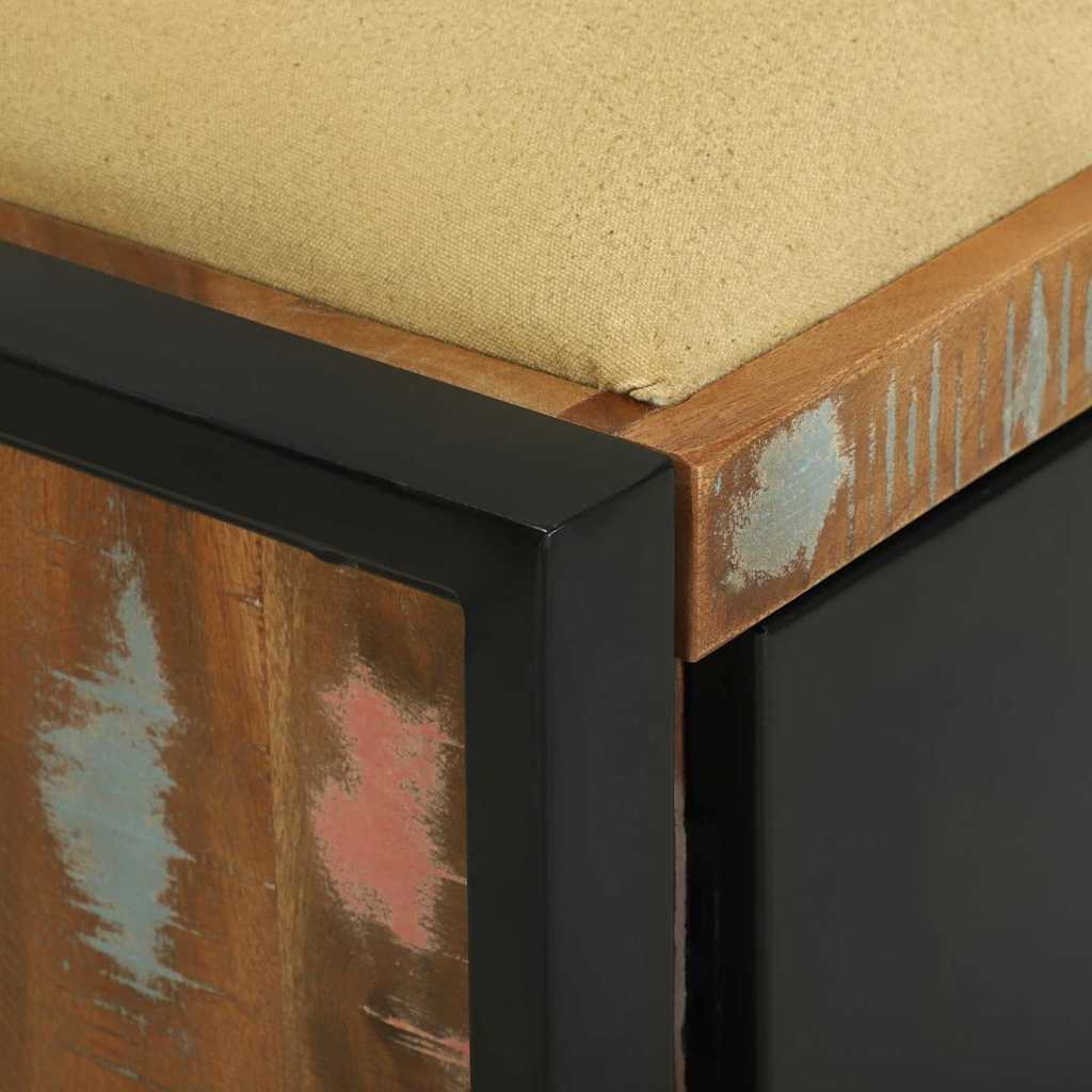 Bank Kast Multikleur 100 x 35 x 50 cm Massief gerecycled hout is nu te koop bij PeponiXL, paradijselijk wonen!