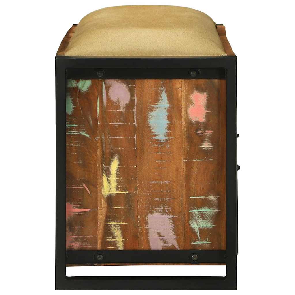 Bank Kast Multikleur 100 x 35 x 50 cm Massief gerecycled hout is nu te koop bij PeponiXL, paradijselijk wonen!