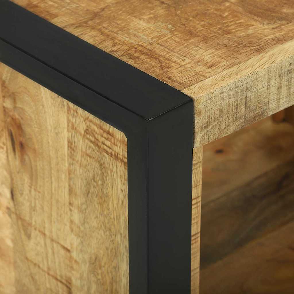 Wandkubus met opslag Bruin 55 x 35 x 40 cm Massief Mango Hout is nu te koop bij PeponiXL, paradijselijk wonen!