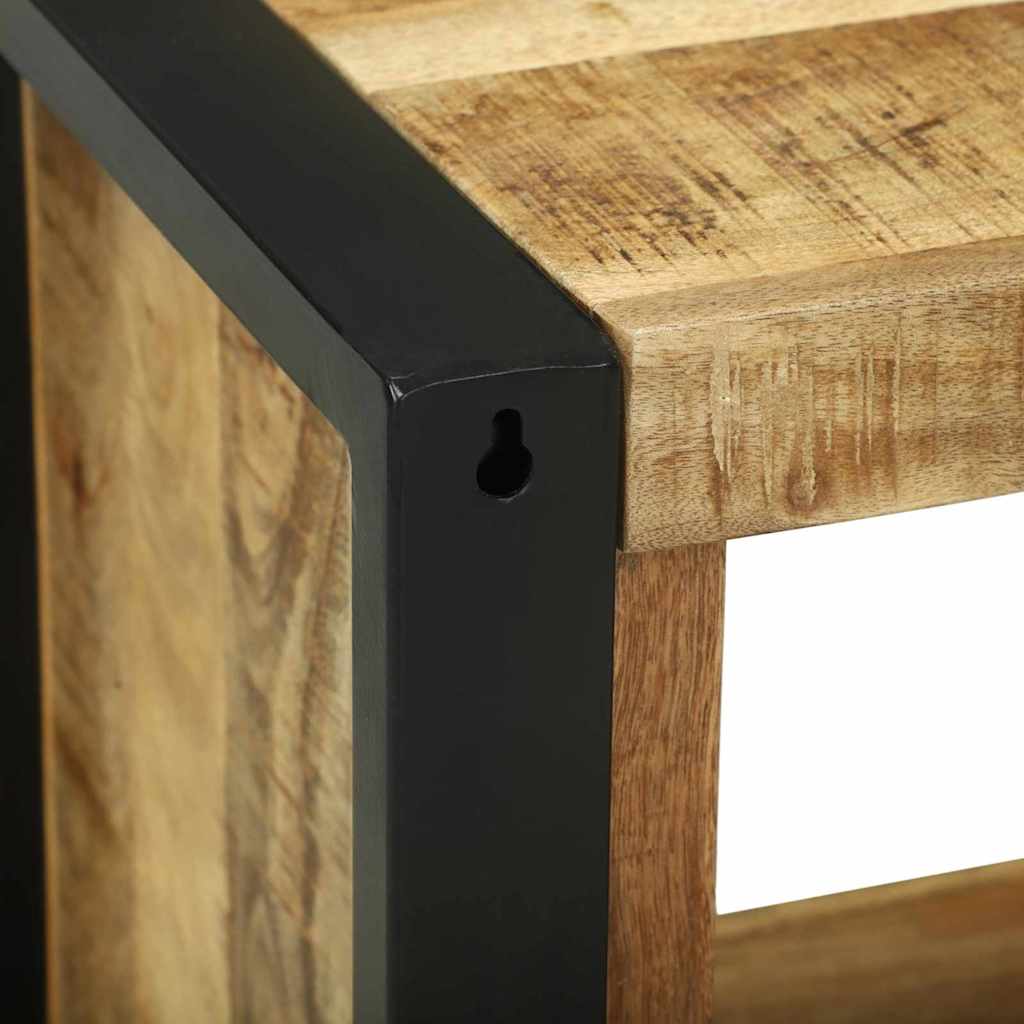 Wandkubus met opslag Bruin 55 x 35 x 40 cm Massief Mango Hout is nu te koop bij PeponiXL, paradijselijk wonen!