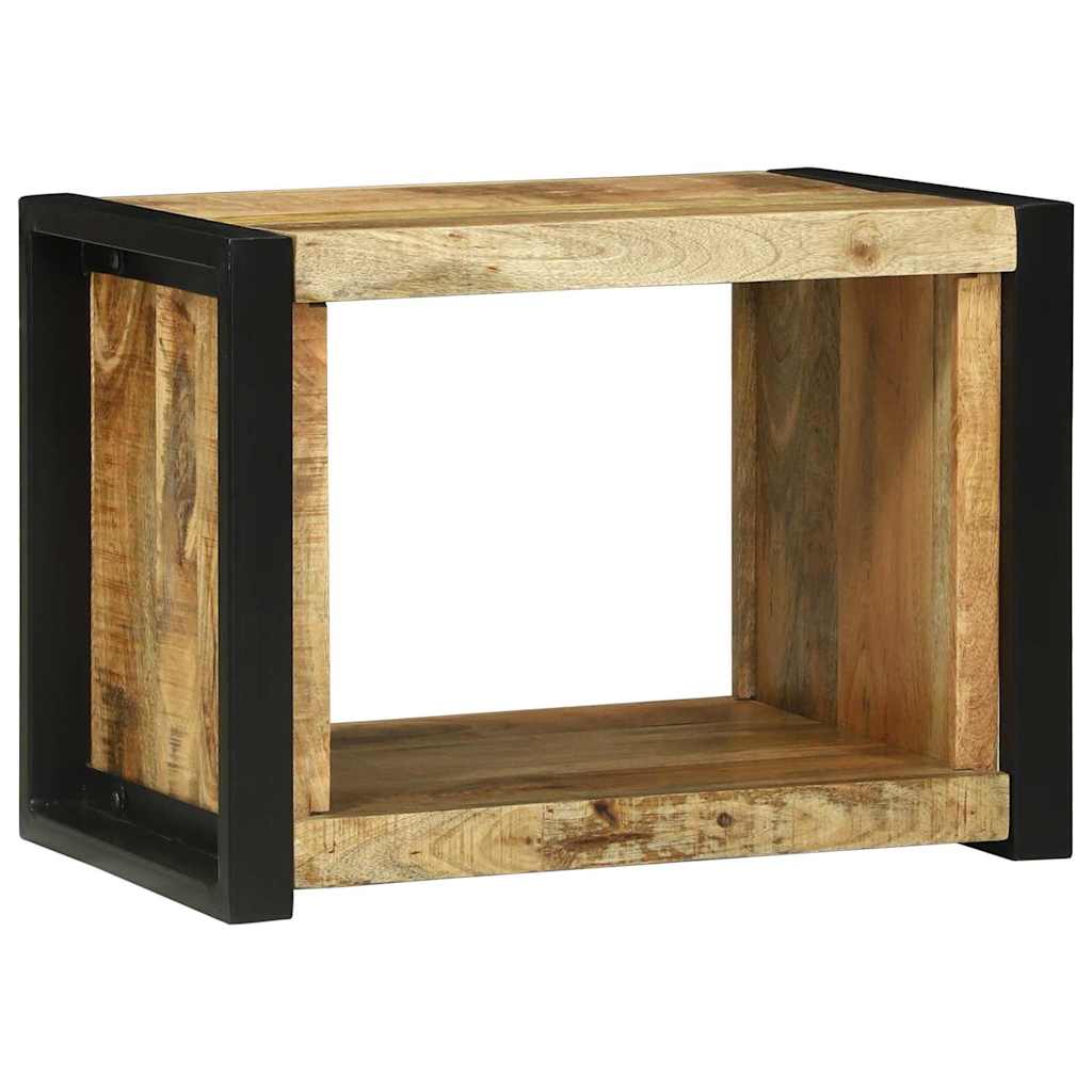 Wandkubus met opslag Bruin 55 x 35 x 40 cm Massief Mango Hout is nu te koop bij PeponiXL, paradijselijk wonen!