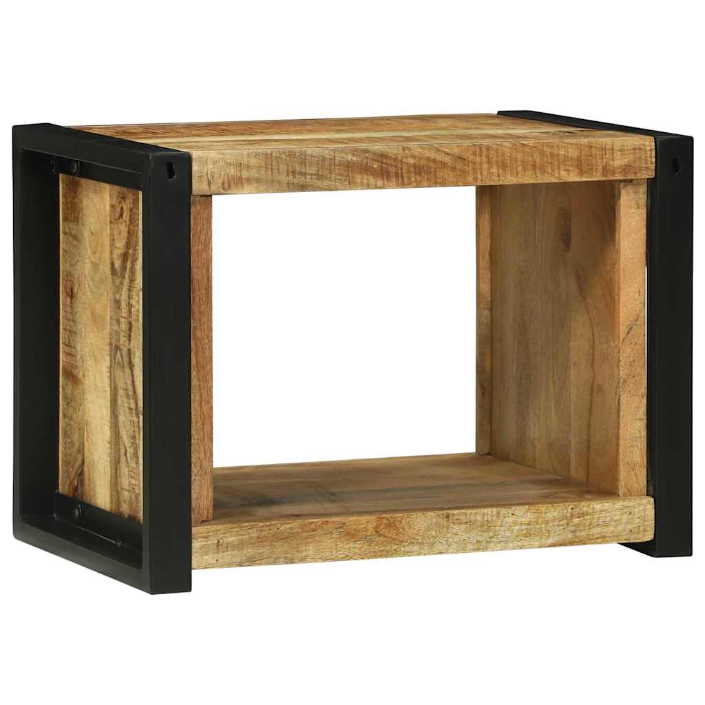 Wandkubus met opslag Bruin 55 x 35 x 40 cm Massief Mango Hout is nu te koop bij PeponiXL, paradijselijk wonen!