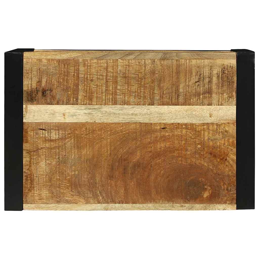 Wandkubus met opslag Bruin 55 x 35 x 40 cm Massief Mango Hout is nu te koop bij PeponiXL, paradijselijk wonen!