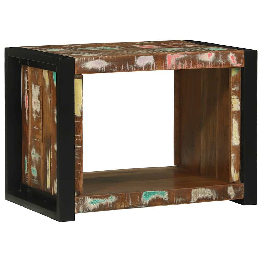 Wandkubus Bruin 55 x 35 x 40 cm Massief Gerecycled Hout is nu te koop bij PeponiXL, paradijselijk wonen!