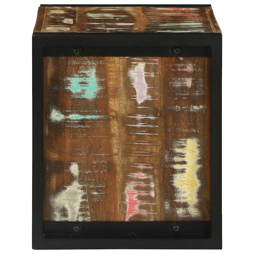 Wandkubus Bruin 55 x 35 x 40 cm Massief Gerecycled Hout is nu te koop bij PeponiXL, paradijselijk wonen!