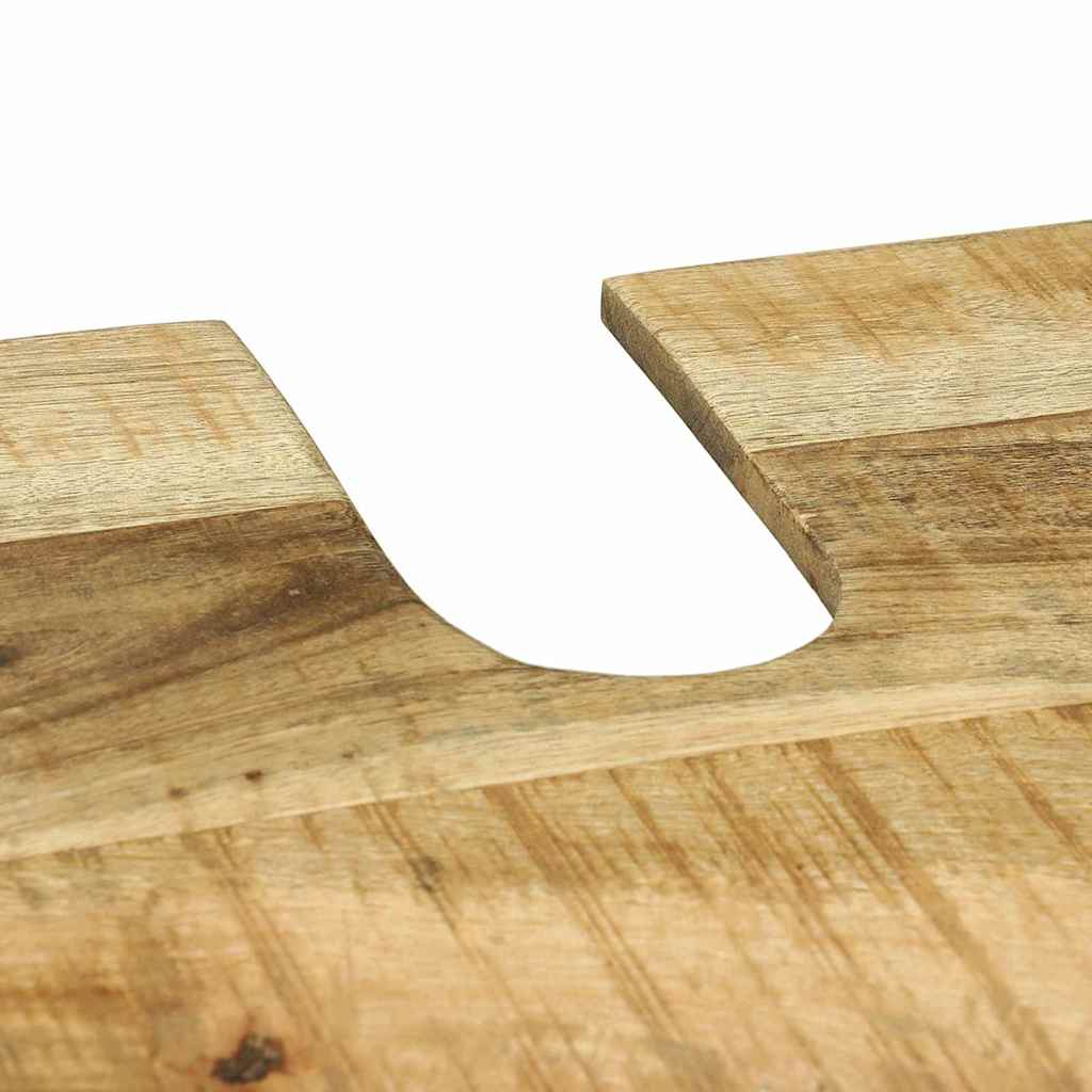 Wastafelkast met plank Bruin 55 x 35 x 60 cm Massief Mango Hout is nu te koop bij PeponiXL, paradijselijk wonen!