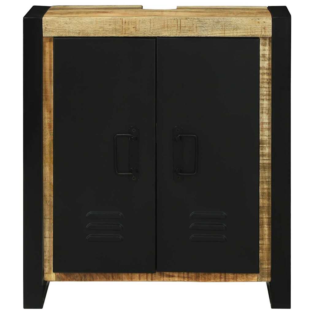 Wastafelkast met plank Bruin 55 x 35 x 60 cm Massief Mango Hout is nu te koop bij PeponiXL, paradijselijk wonen!