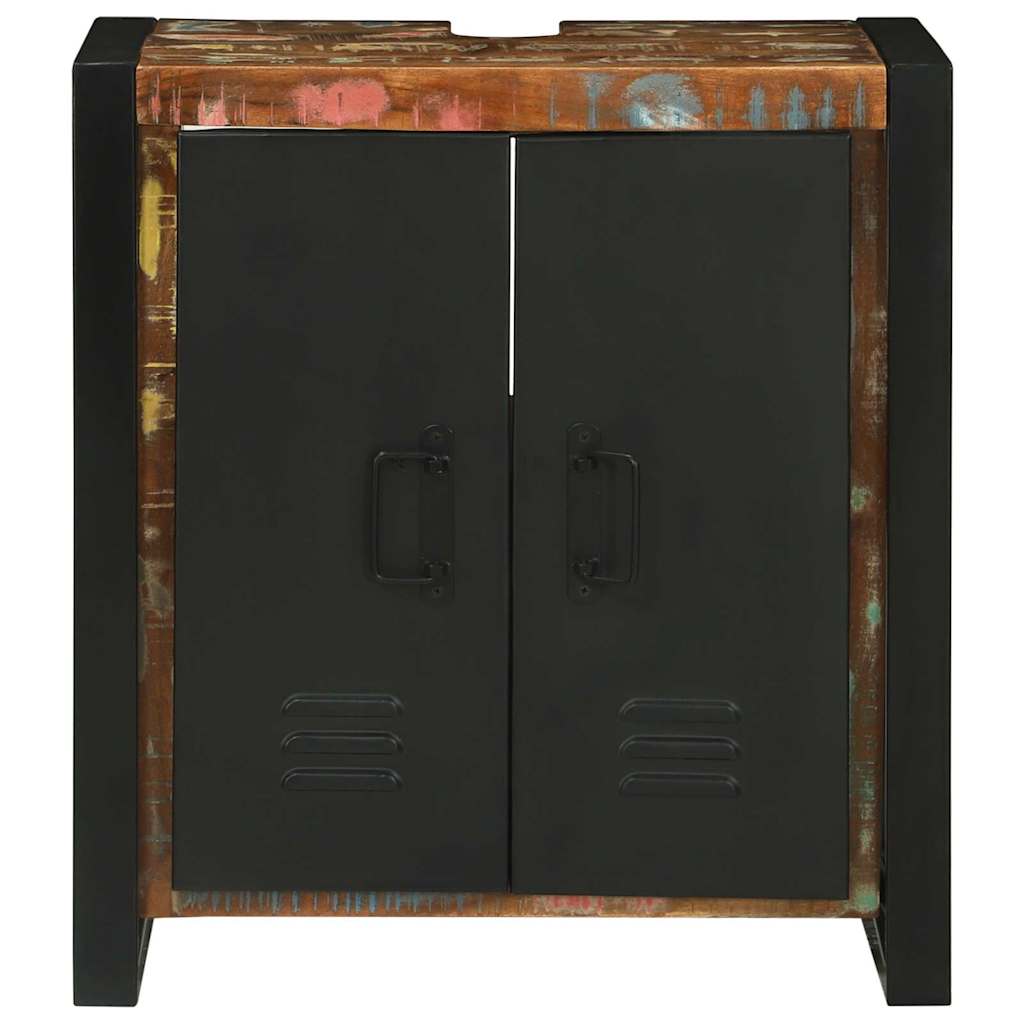 Wastafelkast Bruin 55 x 35 x 60 cm Massief Gerecycled Hout is nu te koop bij PeponiXL, paradijselijk wonen!