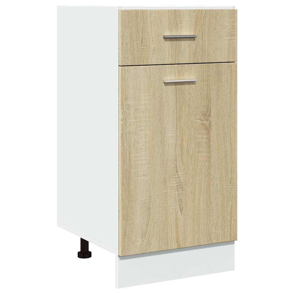 8-delige Keukenkastenset Lyon bewerkt hout sonoma eikenkleurig is nu te koop bij PeponiXL, paradijselijk wonen!