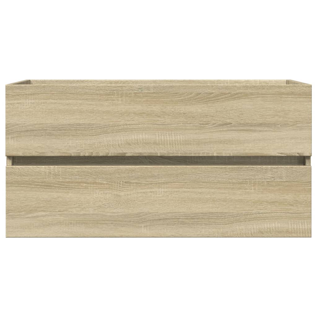 2-delige Badkamermeubelset keramiek en bewerkt hout is nu te koop bij PeponiXL, paradijselijk wonen!