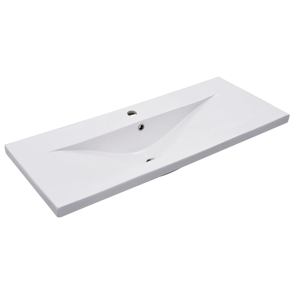 2-delige Badkamermeubelset keramiek en bewerkt hout is nu te koop bij PeponiXL, paradijselijk wonen!