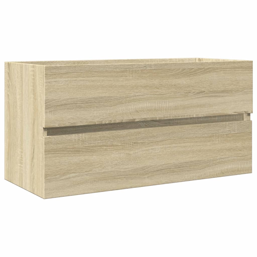2-delige Badkamermeubelset keramiek en bewerkt hout is nu te koop bij PeponiXL, paradijselijk wonen!