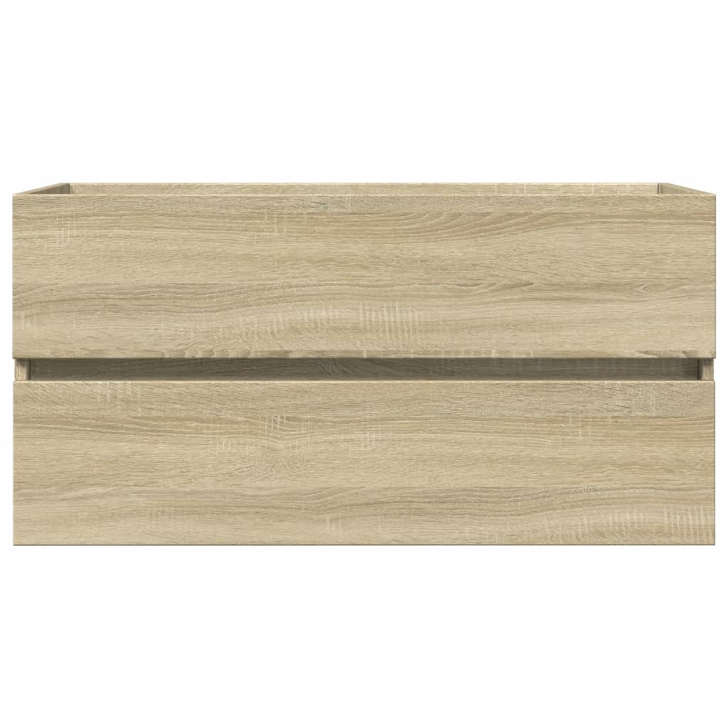 2-delige Badkamermeubelset keramiek en bewerkt hout is nu te koop bij PeponiXL, paradijselijk wonen!