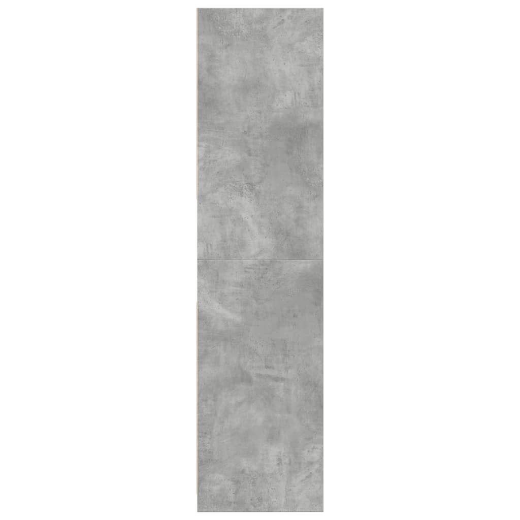 Kledingkast 80x50x200 cm bewerkt hout betongrijs is nu te koop bij PeponiXL, paradijselijk wonen!