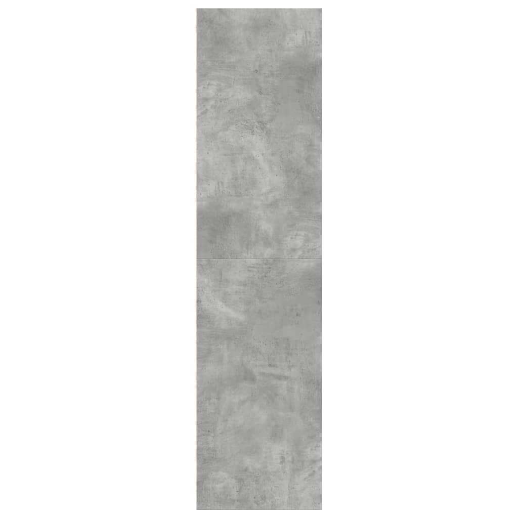 Kledingkast 30x50x200 cm bewerkt hout betongrijs is nu te koop bij PeponiXL, paradijselijk wonen!