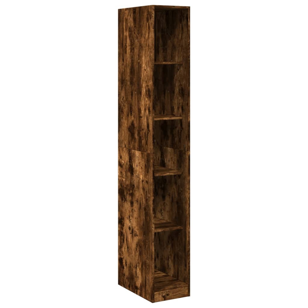Kledingkast 30x50x200 cm bewerkt hout gerookt eikenkleurig is nu te koop bij PeponiXL, paradijselijk wonen!