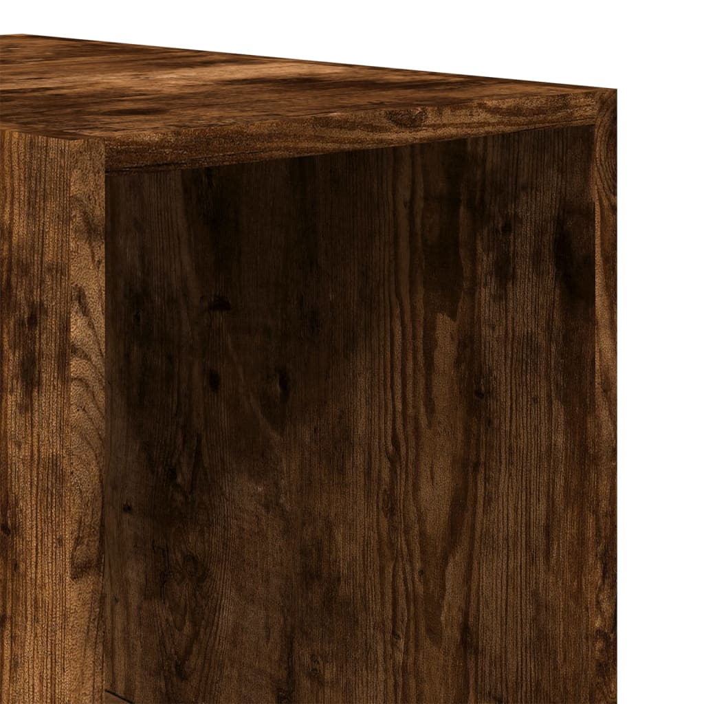 Kledingkast 30x50x200 cm bewerkt hout gerookt eikenkleurig is nu te koop bij PeponiXL, paradijselijk wonen!