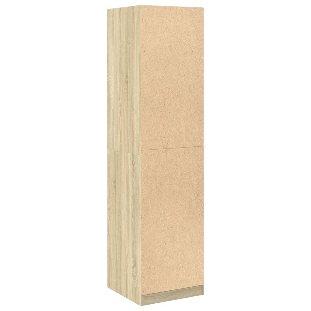 Kledingkast 50x50x200 cm bewerkt hout sonoma eikenkleurig is nu te koop bij PeponiXL, paradijselijk wonen!