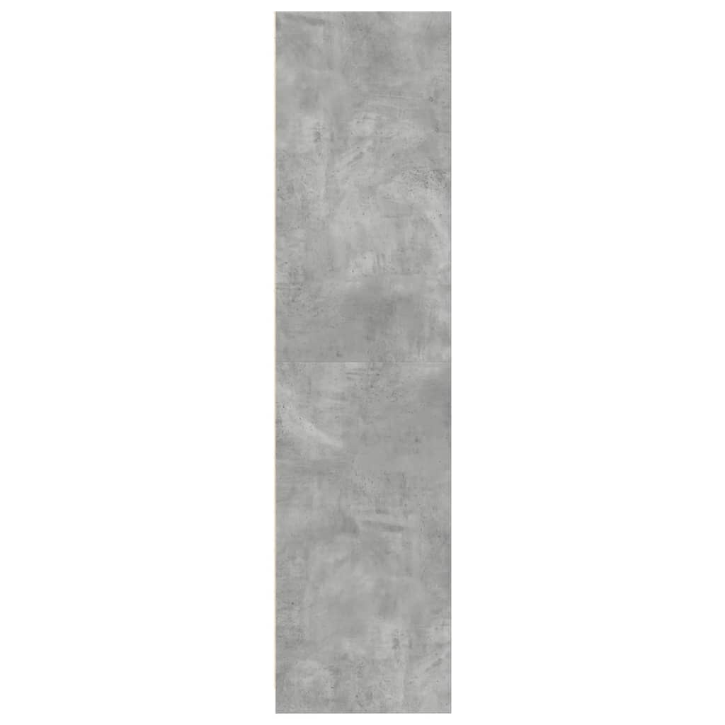 Kledingkast 50x50x200 cm bewerkt hout betongrijs is nu te koop bij PeponiXL, paradijselijk wonen!