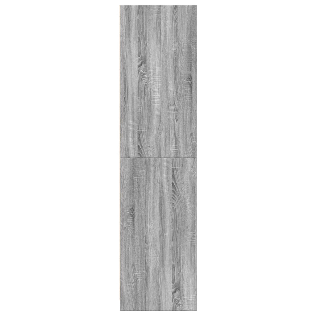 Kledingkast 50x50x200 cm bewerkt hout grijs sonoma is nu te koop bij PeponiXL, paradijselijk wonen!