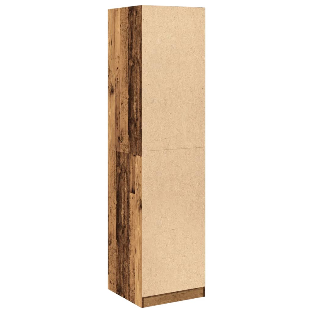 Kledingkast 50x50x200 cm bewerkt hout oud hout is nu te koop bij PeponiXL, paradijselijk wonen!