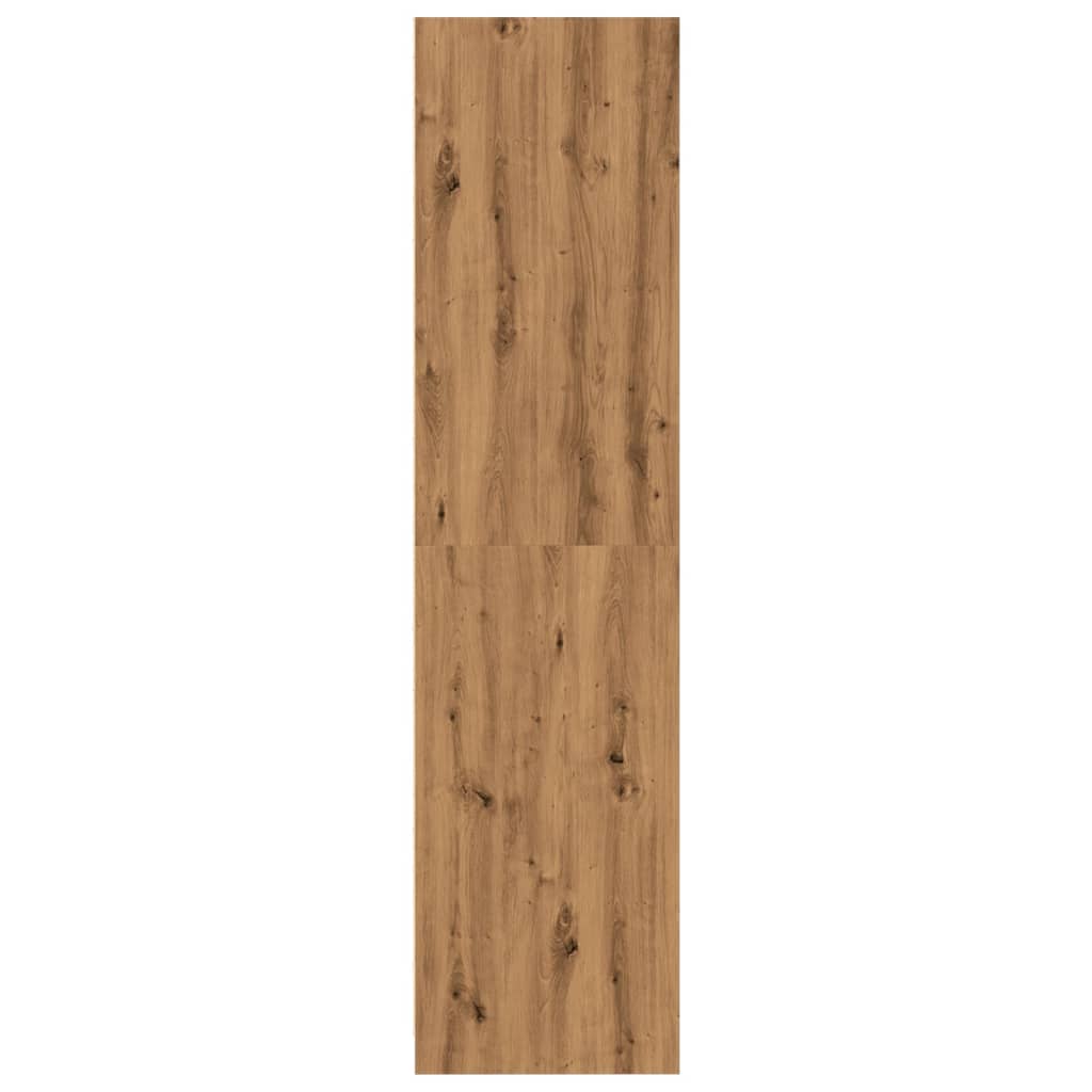 Kledingkast 50x50x200 cm bewerkt hout artisanaal eikenkleurig is nu te koop bij PeponiXL, paradijselijk wonen!