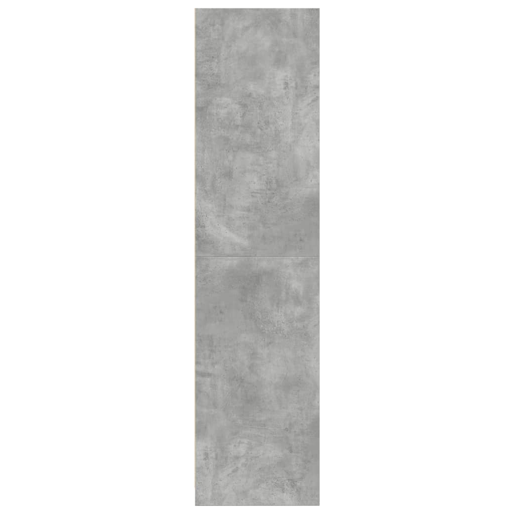 Kledingkast 80x50x200 cm bewerkt hout betongrijs is nu te koop bij PeponiXL, paradijselijk wonen!