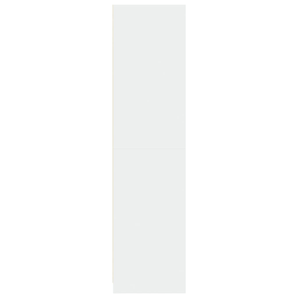 Kledingkast 100x50x200 cm bewerkt hout wit is nu te koop bij PeponiXL, paradijselijk wonen!