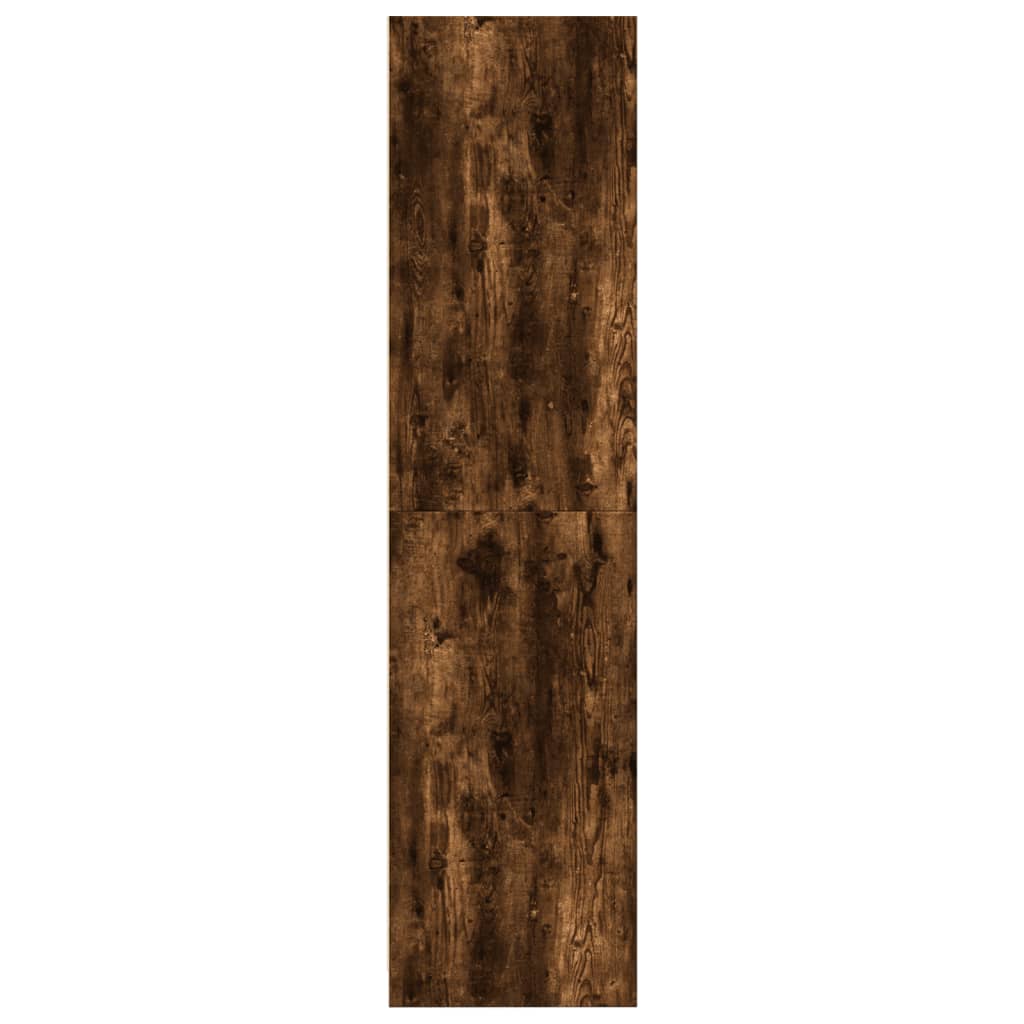 Kledingkast 100x50x200 cm bewerkt hout gerookt eikenkleurig is nu te koop bij PeponiXL, paradijselijk wonen!