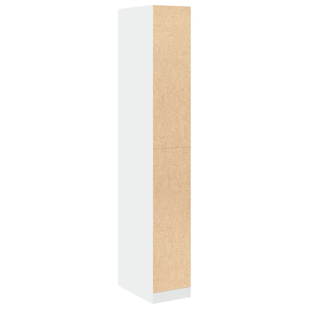 Kledingkast 30x50x200 cm bewerkt hout wit is nu te koop bij PeponiXL, paradijselijk wonen!