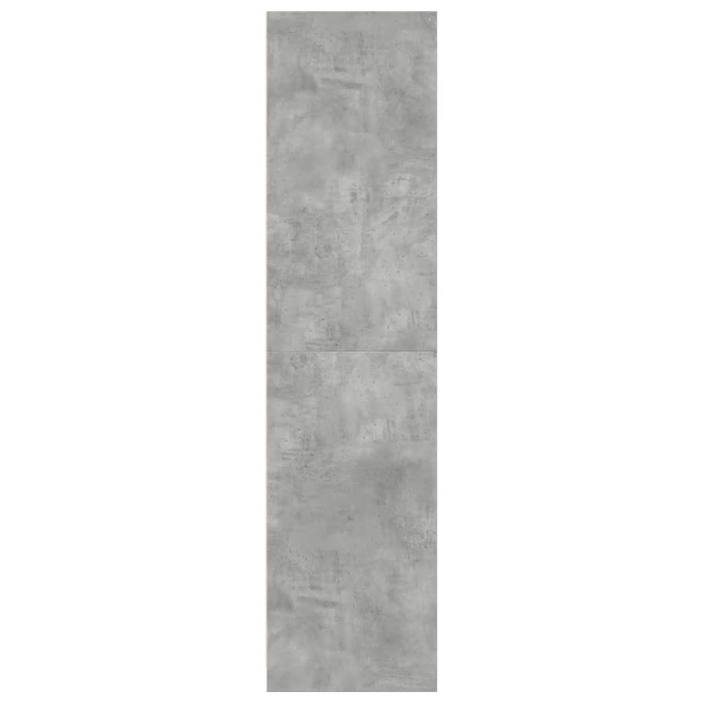 Kledingkast 30x50x200 cm bewerkt hout betongrijs is nu te koop bij PeponiXL, paradijselijk wonen!