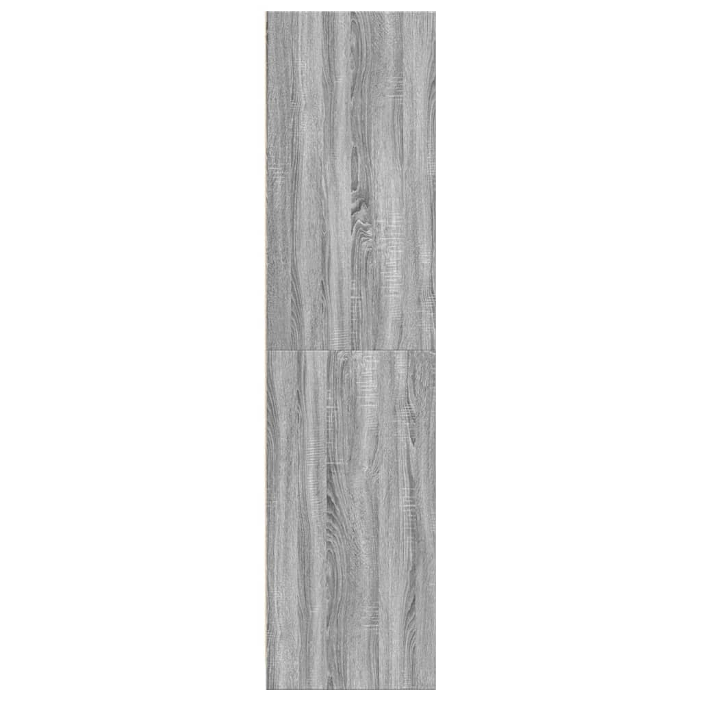 Kledingkast 30x50x200 cm bewerkt hout grijs sonoma eikenkleur is nu te koop bij PeponiXL, paradijselijk wonen!