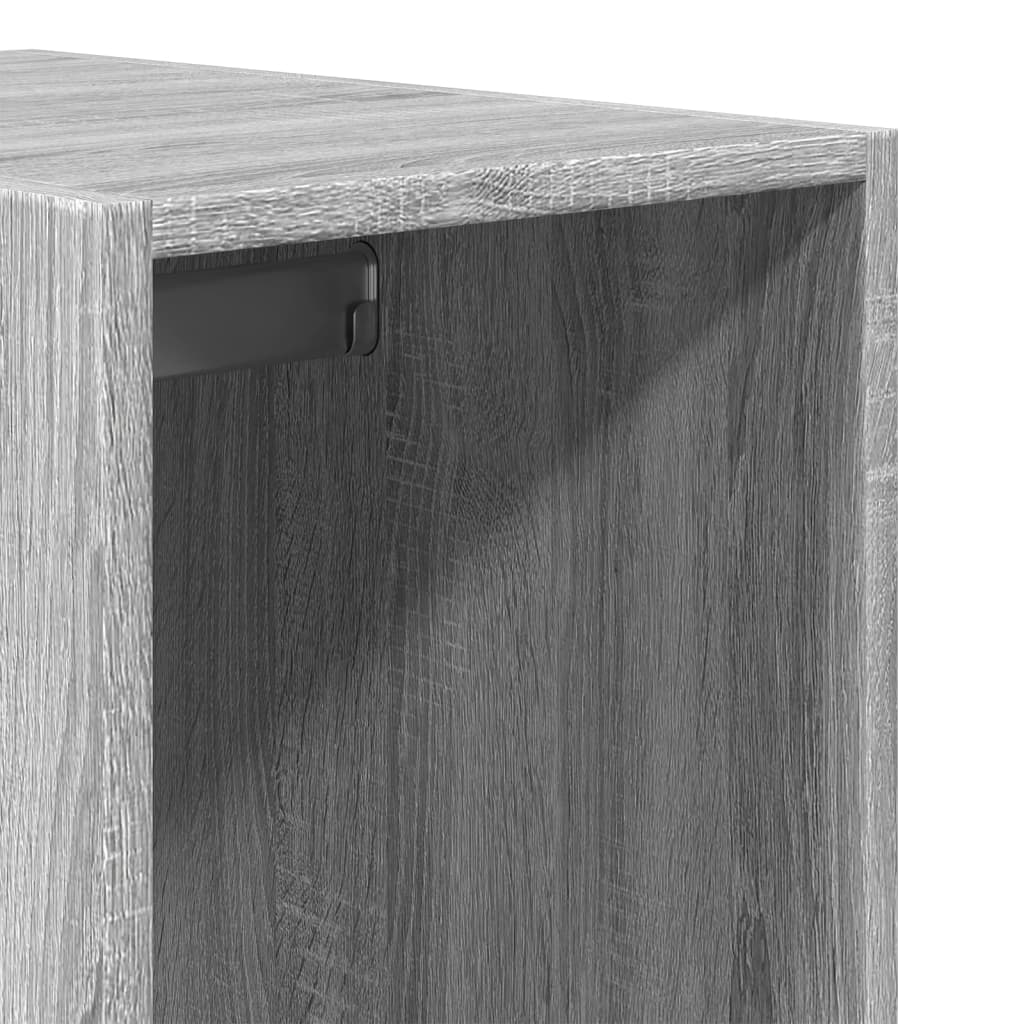 Kledingkast 30x50x200 cm bewerkt hout grijs sonoma eikenkleur is nu te koop bij PeponiXL, paradijselijk wonen!