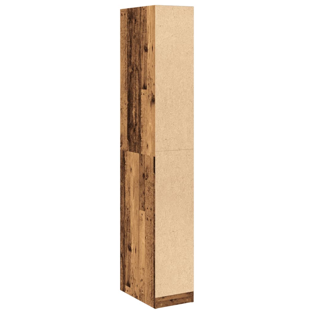 Kledingkast 30x50x200 cm bewerkt hout oud hout is nu te koop bij PeponiXL, paradijselijk wonen!