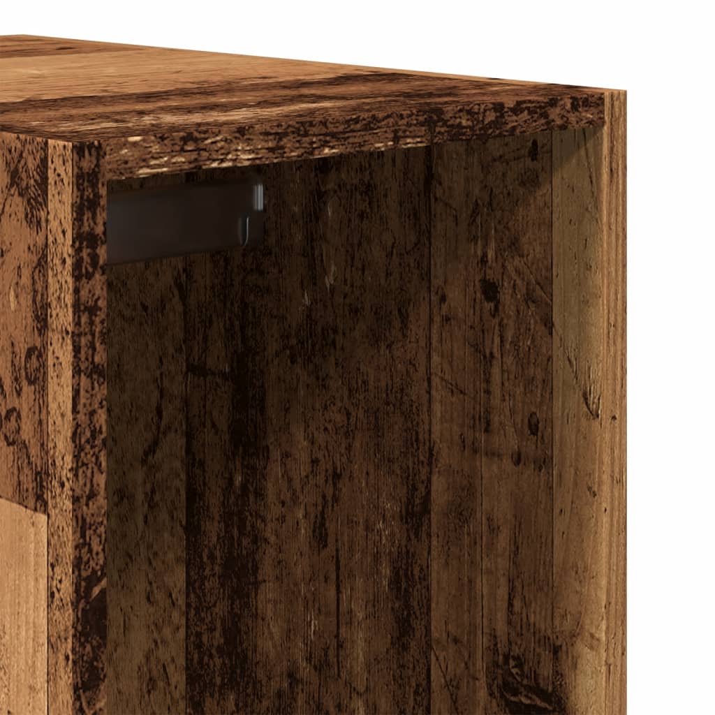 Kledingkast 30x50x200 cm bewerkt hout oud hout is nu te koop bij PeponiXL, paradijselijk wonen!