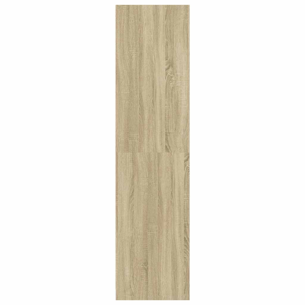 Kledingkast 80x50x200 cm bewerkt hout sonoma eikenkleurig is nu te koop bij PeponiXL, paradijselijk wonen!