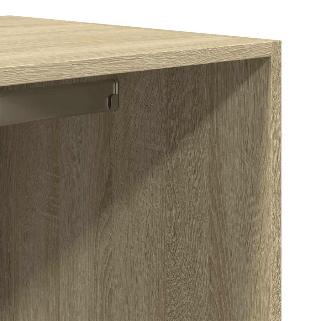 Kledingkast 80x50x200 cm bewerkt hout sonoma eikenkleurig is nu te koop bij PeponiXL, paradijselijk wonen!
