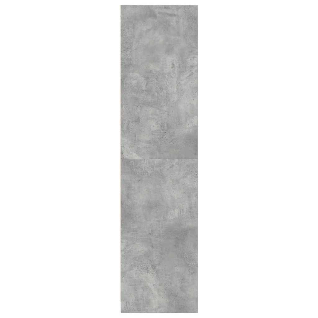 Kledingkast 80x50x200 cm bewerkt hout betongrijs is nu te koop bij PeponiXL, paradijselijk wonen!