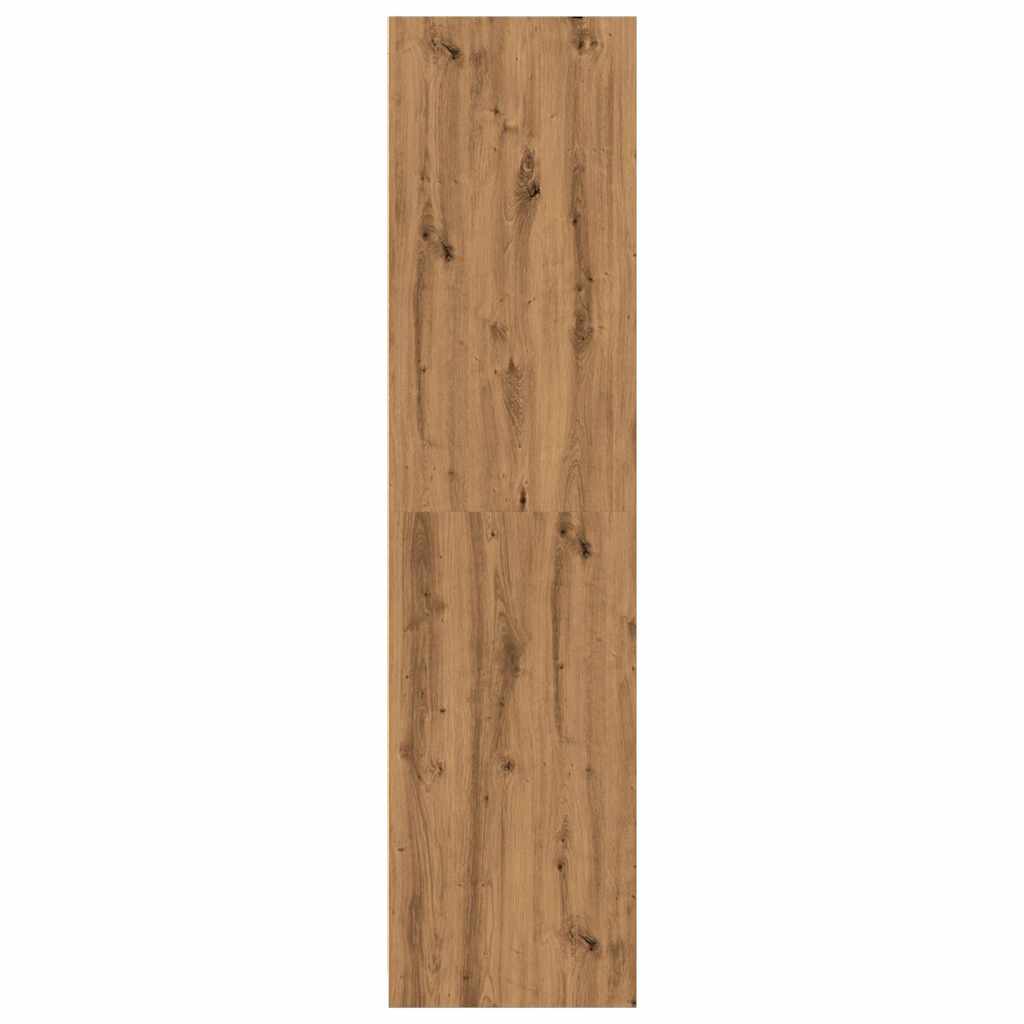 Kledingkast 80x50x200 cm bewerkt hout artisanaal eikenkleur is nu te koop bij PeponiXL, paradijselijk wonen!